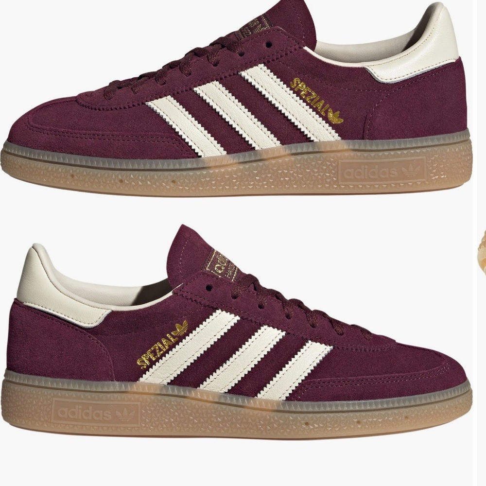 Adidas Spezial Burgundy and Cream Sneakers Women’s size 7.5